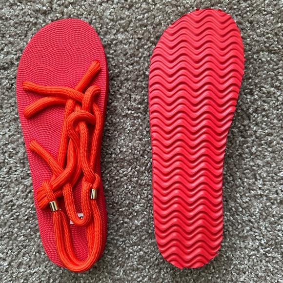 Red Rope Sandals - Picture 1 of 2